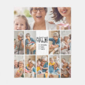 Couverture Polaire Peronalized 10 Photo Mimi Gift Fleece Blanket (Devant)