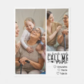 Couverture Polaire Peronalized 2 Photo Mimi Gift (Devant)