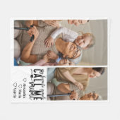 Couverture Polaire Peronalized 2 Photo Mimi Gift (Devant (Horizontal))