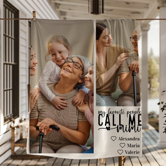 Couverture Polaire Peronalized 2 Photo Mimi Gift