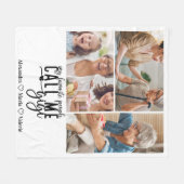 Couverture Polaire Peronalized 3 Photo Gigi Gift (Devant (Horizontal))