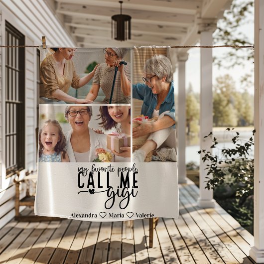 Couverture Polaire Peronalized 3 Photo Gigi Gift