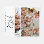 Couverture Polaire Peronalized 4 Photo Best Mimi Ever Minimalis (Devant (Horizontal))