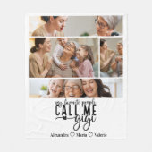 Couverture Polaire Peronalized 4 Photo Gigi Gift (Devant)