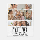 Couverture Polaire Peronalized 4 Photo Mimi Gift (Devant)