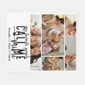 Couverture Polaire Peronalized 4 Photo Mimi Gift (Devant (Horizontal))