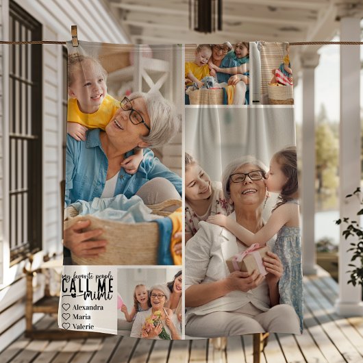 Couverture Polaire Peronalized 5 Photo Mimi Gift