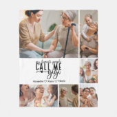 Couverture Polaire Peronalized 6 Photo Gigi Gift (Devant)