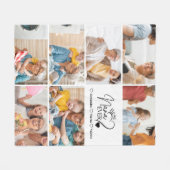 Couverture Polaire Peronalized 7 Photo Best Nana Ever Minimalist (Devant (Horizontal))