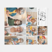 Couverture Polaire Peronalized 8 Photo Best Gigi Ever Minimalist (Devant (Horizontal))