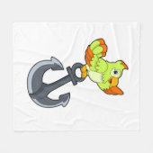 Couverture Polaire Perroquet avec Ancre (Devant (Horizontal))