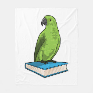 Couverture Polaire Perroquet avec livre