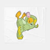 Couverture Polaire Perroquet avec thermomètre clinique (Devant (Horizontal))