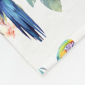 Couverture Polaire Perroquet de Macaw Tropical (Coin)