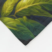 Couverture Polaire Perroquet gris africain aux fleurs colorées (Coin)