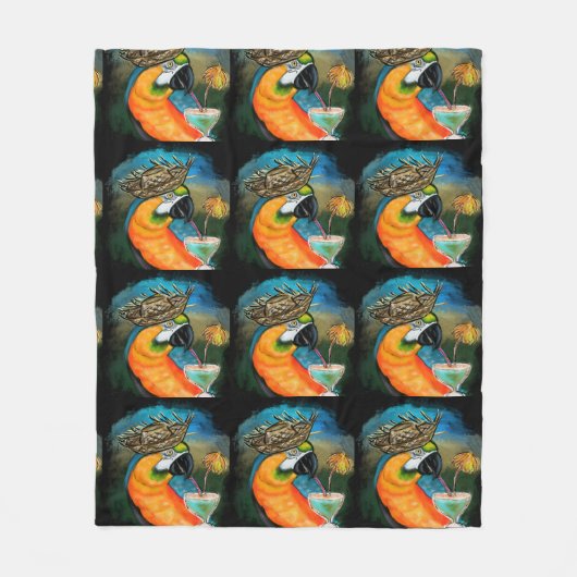 Couverture Polaire Perroquets (Devant)