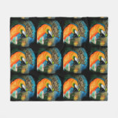 Couverture Polaire Perroquets (Devant (Horizontal))