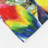 Couverture Polaire Perroquets et palmettes (Coin)