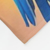 Couverture Polaire Perroquets Macaw Colorés Sur Une Branche-45739 (Coin)