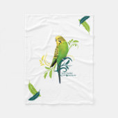 Couverture Polaire Perruche verte (Devant)
