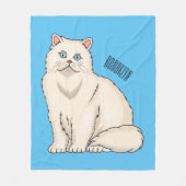 Couverture Polaire Persian cat (Devant)