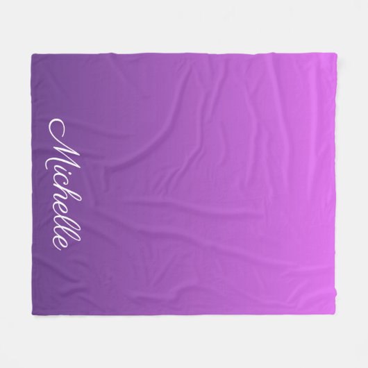Couverture Polaire Personalisé violet ombre (Devant (Horizontal))