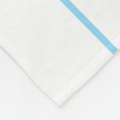 Couverture Polaire Personalize Pastel blue Poodle Silhouette custom (Coin)