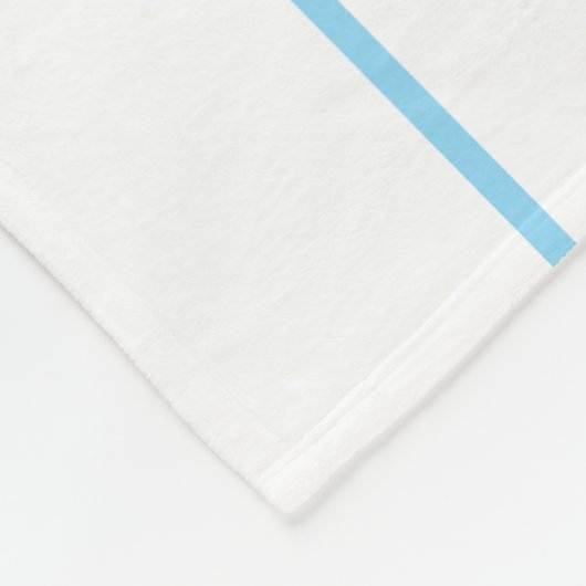 Couverture Polaire Personalize Pastel blue Poodle Silhouette custom (Coin)