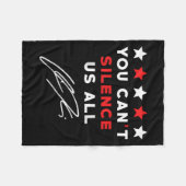 Couverture Polaire Personalized American Men Women You Cant Silence U (Devant (Horizontal))