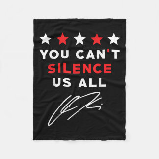 Couverture Polaire Personalized American Men Women You Cant Silence U