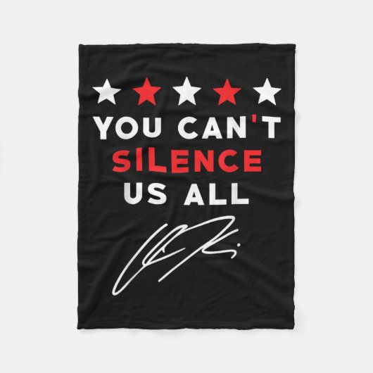 Couverture Polaire Personalized American Men Women You Cant Silence U (Devant)