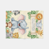 Couverture Polaire Personalized Animal Blanket with Name (Devant (Horizontal))
