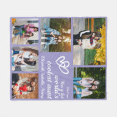 Couverture Polaire Personalized Aunt Violet 6 Custom Family Photo (Devant (Horizontal))