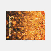 Couverture Polaire Personalized Baby Blanket With Gold Faux Sparkle  (Devant (Horizontal))
