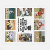 Couverture Polaire Personalized Baseball Senior Class Of Graduation (Devant (Horizontal))