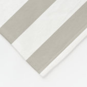 Couverture Polaire Personalized Beige Striped Baby Blanket – Neutral (Coin)