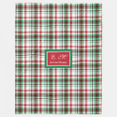 Couverture Polaire Personalized Christmas Blanket Classic Plaid Gift (Devant)