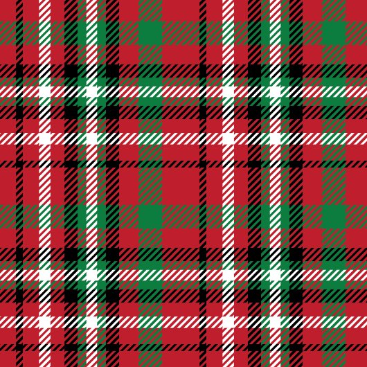 Couverture Polaire Personalized Christmas Blanket Red Green Plaid