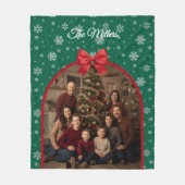 Couverture Polaire Personalized Christmas Fleece Blanket with Custom (Devant)