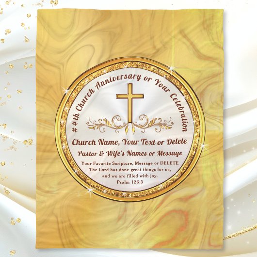 Couverture Polaire Personalized Church Anniversary Gifts, Pastor