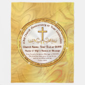 Couverture Polaire Personalized Church Anniversary Gifts, Pastor (Devant)