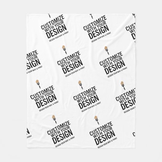 Couverture Polaire Personalized Company Branded Custom Minimalist  (Devant)