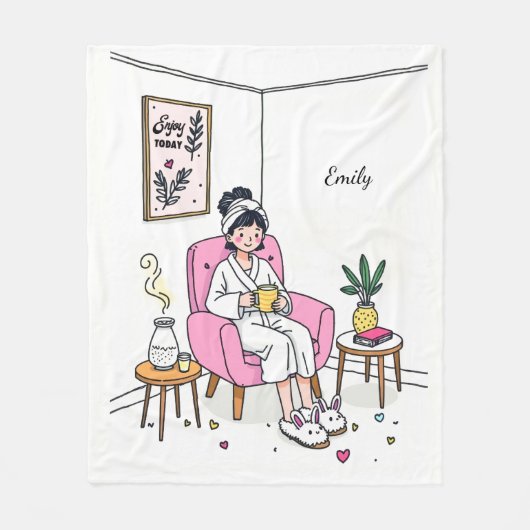 Couverture Polaire Personalized Cozy Friend Gift Soft Relaxing Care (Devant)