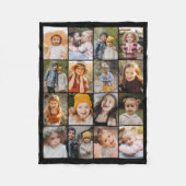 Couverture Polaire Personalized Custom Color 16 Photo Collage Modern  (Devant)