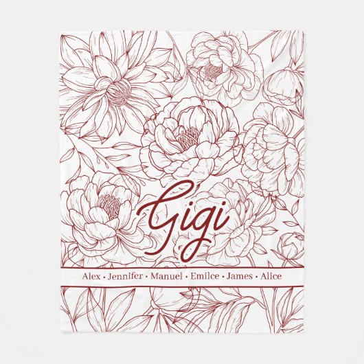 Couverture Polaire Personalized Custom Grandma (Devant)