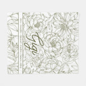 Couverture Polaire Personalized Custom Grandma (Devant (Horizontal))