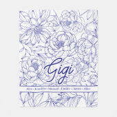 Couverture Polaire Personalized Custom Grandma (Devant)