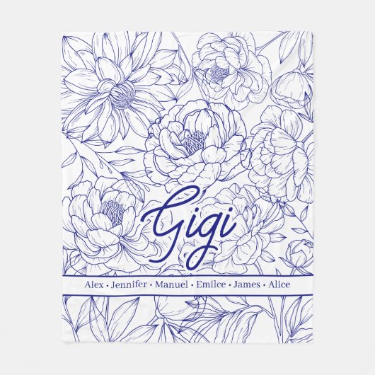 Couverture Polaire Personalized Custom Grandma (Devant)