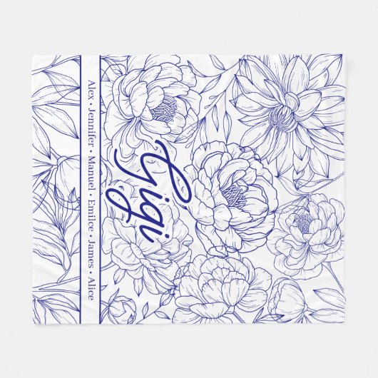 Couverture Polaire Personalized Custom Grandma (Devant (Horizontal))