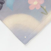 Couverture Polaire Personalized Cute Baby Lambs on a cloud (Coin)